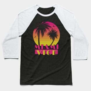 Miami Vice - VHS Sunset Baseball T-Shirt